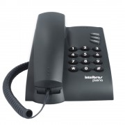 Telefone Intelbras Pleno com Fio Sem Chave de Bloqueio, IB096, Preto - 4080051