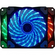 Cooler Gamer FAN Bluecase BF-06RGB, 120mm 7 CORES, Preto - BF06RGBCASE