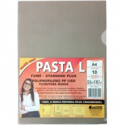 Pasta L A4 Chies Standard Plus, UND, 22,0CM X 30,7CM, Fumê - 2852-0