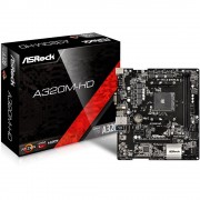 Placa Mãe ASRock A320M-HD, AMD AM4, DDR4, USB 3.0, VGA HDMI