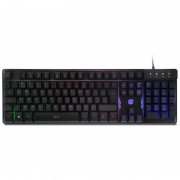 Teclado Gamer Dazz Rapidfire, Efeito Rainbow, Preto - 62520-3