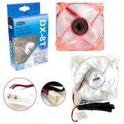 Cooler FAN 8cm Fan Dex, Com LED Branco, DX-8T - CL0017R