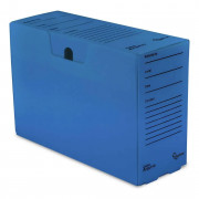 Arquivo Morto de Plástico Polibrás, UND, 250 X 130 X 350MM, Azul - Alaplast