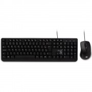 Kit Teclado e Mouse Com Fio Maxprint Essential, USB, Preto - 6013136