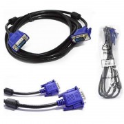 Cabo VGA 2 Metros Dex, Com Filtro, Macho VG18, Preto - 018-9572