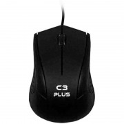 Mouse C3 Plus, USB, Preto - MS-27BK