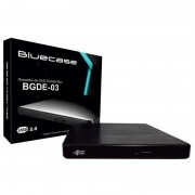 DRIVE DVD-RW USB SLIM (GRAVADOR EXTERNO) PRETO BGDE-03 - BLUECASE