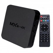 SMART TV 4K ANDROID 10.1 4G 32GB ULTRA HD OTT BOX ANDROID TV QUAD CORE TV BOX-IEX-005 PRETO - MXQ