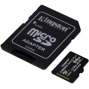 Cartão de Memória Micro SD 64GB Kingston, Classe 10 Canvas Select Plus - SDCS2/64GB