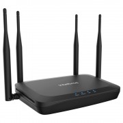 Roteador Wireless Intelbras GF 1200 1200MBPS, Com 4 Antenas, AC 1200, Preto - 4750076