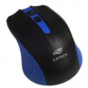 Mouse Sem Fio C3 Tech, USB, 2.4GHz, 1000DPI, Azul - M-W20BL