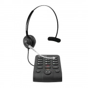 Telefone Headset Ajustável Atendimento Automático Telemarketing, Intelbras, RJ9, Preto - HSB40