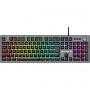 Teclado Semi Mecânico Gamer Fortrek Holt, LED Rainbow, ABNT2, Grafite - 70550