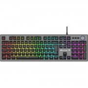 Teclado Semi Mecânico Gamer Fortrek Holt, LED Rainbow, ABNT2, Grafite - 70550