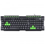 Teclado Gamer Vinik, VX Gaming Dragon GT104 V2, USB, Multimídia, Preto e Verde - 28436