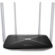 Roteador Wireless Mercusys 300MBPS, Dual Band, AC1200 867MBPS, 4 Antenas, Preto - AC12