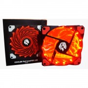 Cooler FAN Gamer Hayom, 12X12 Com LED Vermelho - FC1300