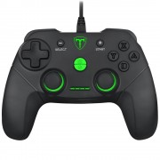 Controle Joystick T-Dagger Aries, Com Fio, Para PS3, PC e Nintendo Switch, Preto e Verde - T-TGP500