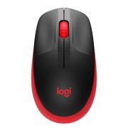 Mouse Sem Fio Logitech M190, USB, Vermelho - 910-005904