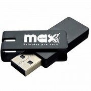 Pen Drive Maxprint Twist 16GB, USB 2.0, Cinza - 50000008