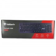 Teclado Valianty Basic, USB, ABNT2, Preto - KM-101