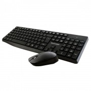 Kit Teclado e Mouse Sem Fio Multilaser, 2.4GHz, USB, ABNT2, Preto - TC244