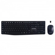 Kit Teclado e Mouse Sem Fio Multilaser, 2.4GHz, USB, ABNT2, Preto - TC244