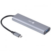 Hub USB Tipo C Para USB 3.0 Vinik, Com Leitor de Cartão, Prata - HC-1 32808