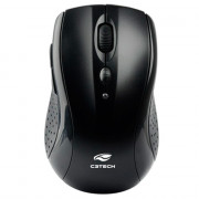 Mouse Sem Fio C3Tech V2, 2.4GHz, 6 Botões, 1600DPI, Preto - M-W012BK