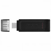 Pen Drive Kingston 64GB DataTraveler 70, USB, Type-C 3.2, Preto - DT70/64GB