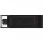 PEN DRIVE 32GB KINGSTON DATA TRAVELER 70 USB TIPO-C 3.2 PRETO - DT70/32GB 