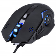 Mouse Gamer Vinik VX Gaming Galatica, LED Azul, 6 Botões, 2400DPI, Preto - 30992