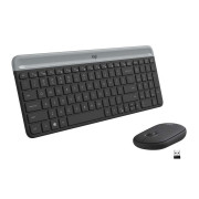 Teclado e Mouse Sem Fio Logitech MK470, Slim, Ultrafino, Teclas Silenciosas Plug And Play - 920-009268