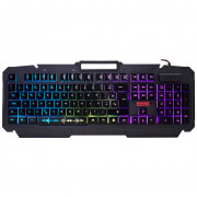 Teclado Semi Mecânico Gamer K-Mex Shuriken Metal KMJ9, LED 3 Cores, Preto - KMJ928U0001CB1X