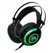 Headset Gamer K-Mex AR-S9300, RGB, P2, Stereo, Azul e Preto - ARS9300S21PAB2X