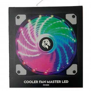 Cooler FAN Gamer Hayom, 12cm, Com LED RAIMBOW RGB, Preto - FC1302
