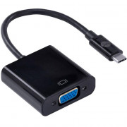 Cabo Adaptador USB TIPO C Para VGA Vinik ACHDMI-20, 20cm, 4K, Preto - 31459
