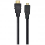 Cabo HDMI 2 Metros Vinik 2.0 Para Micro HDMI, H20MC-2 4K Ultra HD 3D, Conexão Ethernet, Preto - 29255