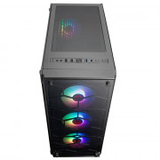 Gabinete Gamer Redragon Whaeel Jack, Mid Tower, Lateral em Vidro, Sem Fonte, Sem Fan, Preto - GC-606BK