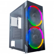 Gabinete Gamer K-Mex Anjo de Combate IV, CG-04A1, RGB, Lateral em Vidro, 2 Fans 200mm - CG04A1RH004CB0X