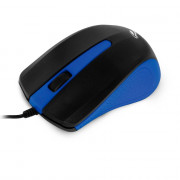 Mouse C3Tech, USB, 3 Botões, 1000DPI, Preto e Azul - MS-20BL