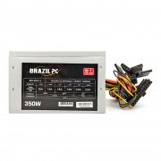 Fonte BrazilPC, 350W, ATX, Bivolt, Prata, OEM - BPC-C325E
