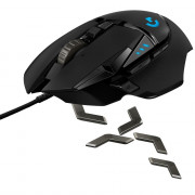 Mouse Gamer Logitech G502 HERO 16K, RGB Lightsync, 11 Botões, 16000DPI, Preto - 910-005474