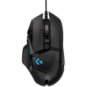 Mouse Gamer Logitech G502 HERO 16K, RGB Lightsync, 11 Botões, 16000DPI, Preto - 910-005474