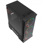 Gabinete Gamer Bluecase BG-036, Lateral de Vidro Temperado, USB 3.0, Preto, Sem Fonte - BG036CASE