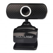 Webcam Multilaser HD, 480p, USB, com Microfone Integrado e Sensor CMOS - WC051