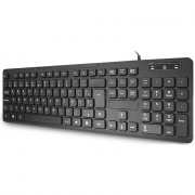 Teclado K-Mex Slim, Multimídia, USb, Preto - KB-6928