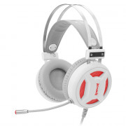 Headset Gamer Redragon Minos Lunar White, USB, Drivers 50mm, Plug And Play, Branco - H210W