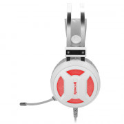 Headset Gamer Redragon Minos Lunar White, USB, Drivers 50mm, Plug And Play, Branco - H210W