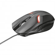 Mouse Gamer Trust Ziva, LED, 6 Botões, 2000DPI, USB, Preto - 21512